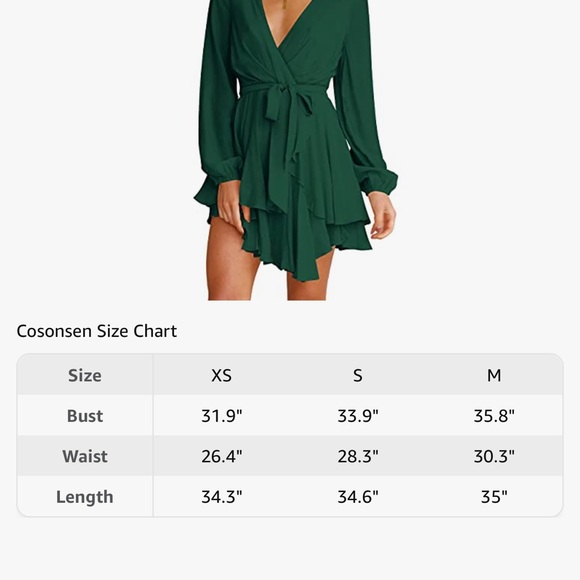 Small green layered dress. New without tags - Picture 8 of 8